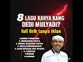 Download Lagu 🎵 8 Lagu Karya Kang Dedi Mulyadi - Full Album Emka 9 dengan Lirik Tanpa Iklan 🎵