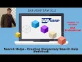SAP ABAP - Unit 9 Search Helps