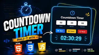 Countdown timer with html CSS and JavaScript