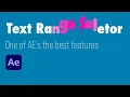 After Effects Tutorial text range selector