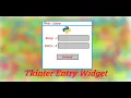 Entry Widget and Its Attributes In Tkinter In Hindi Tkinter Hide Password Trick in Entry Widget