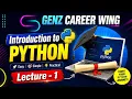 Python Tutorial for Beginners Introduction to Python Complete Python Course Lecture - 1