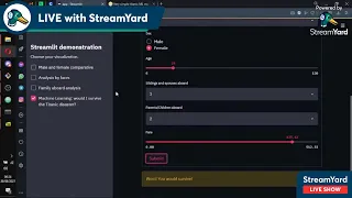 How to build interactive Machine Learning models with Streamlit