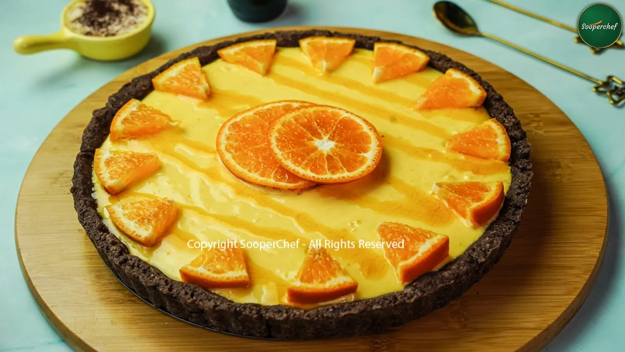 Orange Caramel Tart Recipe by SooperChef