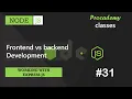 Frontend vs Backend Development Working with Express JS A Complete NODE JS Course