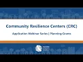 CRC Round 1 Planning Grants
