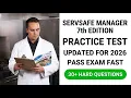 ServSafe Manager 7th Edition Practice Test Updated for 2026 Pass Exam Fast