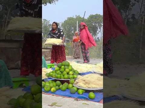 Orange Cutting & Semolina Frying at Big Pan #aroundmebd #youtubevillage #food #cooking #shemai