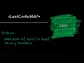 Sum of Root to Leaf Binary Numbers LeetCode 1022 - Python Solution