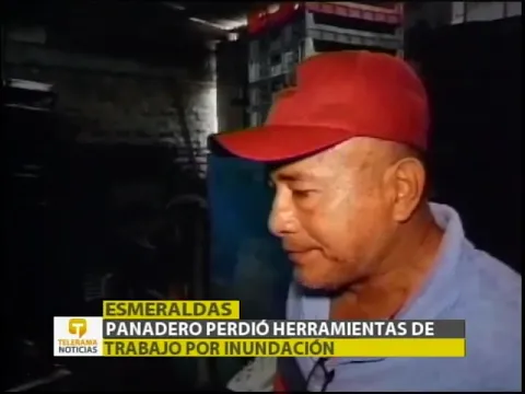Panadero perdió herramientas de trabajo por inundación