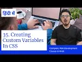 CSS Tutorial Variables Custom Properties Web Development Tutorials