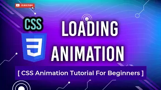 Creative Loading Animation using Html CSS CSS Animation Tutorial CSS Loading Animation