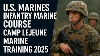 U S Marines Complete Infantry Marine Course Camp Lejeune Training 2025