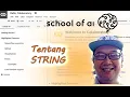 Tentang String - Tutorial Pemrograman dan coding Python bahasa Indonesia untuk pemula