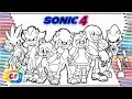 Sonic 4 All Characters coloring Sonic characters Sonic the Hedgehog 4