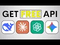 Get Free API Keys for Any AI Model Get Unlimited AI Credits Claude OpenAI Gemini 2026