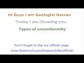 Unconformity and types of unconformity