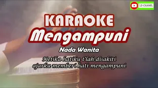 karaoke with lirik mengampuni ketika hatiku tlah disakiti nada wanita