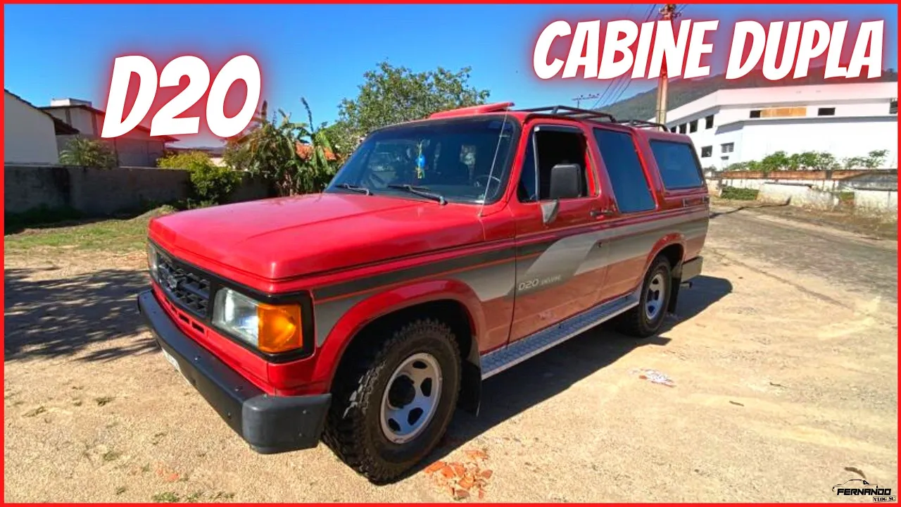 *CHEVROLET D20 CABINE DUPLA ANO 1989 MOTOR PERKINS DIESEL "MUITO NOVA"