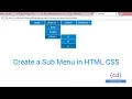 How to create a Drop down Menu with Sub menus in HTML and CSS drop down navigation menu