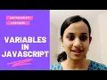 Variables in JavaScript