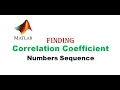 Correlation Coefficient in MATLAB