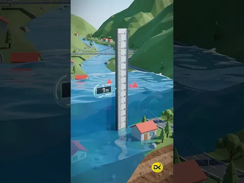 Nepal 🇳🇵 Floods (3d Animation) Explained #shorts #viralshorts