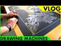Pen plotting on the AxiDraw Drawing Machine Vlog