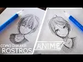 HOW TO DRAW FACES Anime Front Perspective