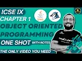 OBJECT ORIENTED PROGRAMMING ICSE CLASS 9 CHAPTER 1 SESSION 2024-25 RESTART