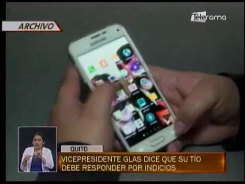 Vicepresidente Glas dice que su tío debe responder por indicios
