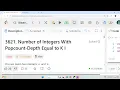 3621 Number of Integers With Popcount-Depth Equal to KI Leetcode Biweekly C Digit DP from Scratch