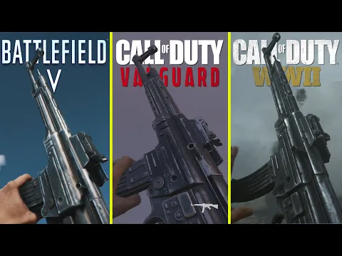 Call of Duty Vanguard vs Call of Duty WWII vs Battlefield V Weapons Comparison