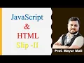 JavaScript program to display its multiplication table HTML table FYBBACA Slip 2