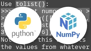 Convert NumPy array to Python list