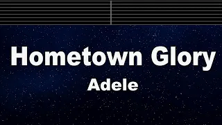 karaoke hometown glory adele no guide melody instrumental