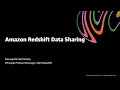 Easily Share Live Data Across Amazon Redshift Clusters - AWS Online Tech Talks