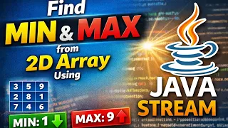 Find Minimum and Maximum from 2D Array Using Java Stream Java 8 Stream Tutorial