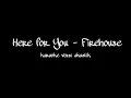 Lagu Here for you - Firehouse karaoke versi akustik | Here for you lyrics dan terjemahan