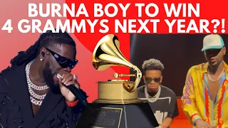 burna boy will win 4 grammy awards kizz daniel u0026 tekno scatter internet with buga video teaser