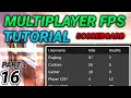 16 Multiplayer FPS in Unity Scoreboard Part 1