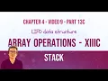 Stacks Push and Pop operations Array and Linked list implementation with classes in C