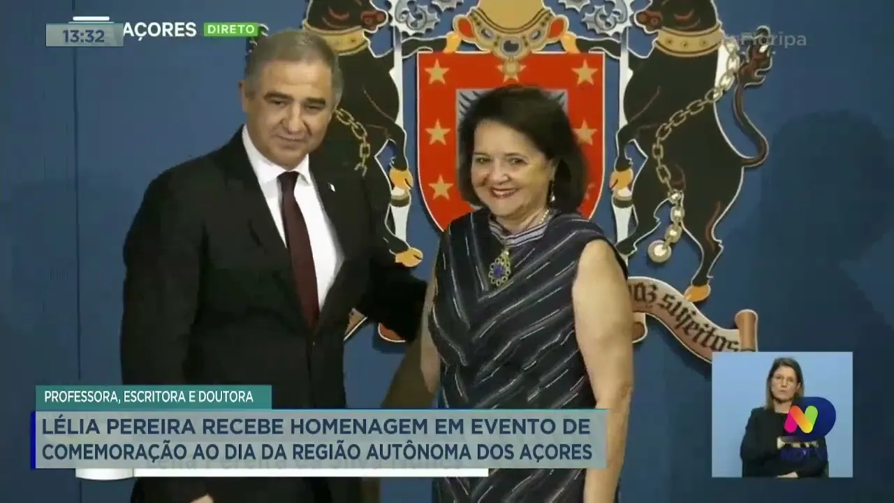 Lélia Pereira recebe homenagem em evento de comemoração ao dia da Região Autônoma dos Açores