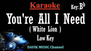 Download You're All I Need (Karaoke) White Lion Low Key Bb /Nada Rendah /Pria /Cowok Male key MP3