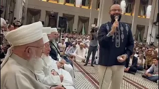 عيد المولد النبوي الشريف   في جامع الباسل بحضور م بارك من أسياد الطريقة الشاذلية والمنشد محمد برنية دندنها