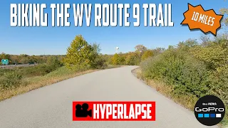 Biking the WV Route 9 Bike Path - Ranson West Virginia GoPro Hyperlapse