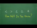Inequality Symbols - Don t CONFUSE THEM a quick review