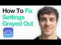 How To Fix Icloud Settings Grayed Out On Iphone Full 2025 Guide
