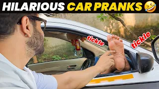 Pranking strangers from car😂 | Because Why Not