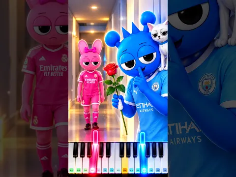 Blue Sprunki Tried Everything to Get Pinky's Attention 😭😂 - Piano Tutorial